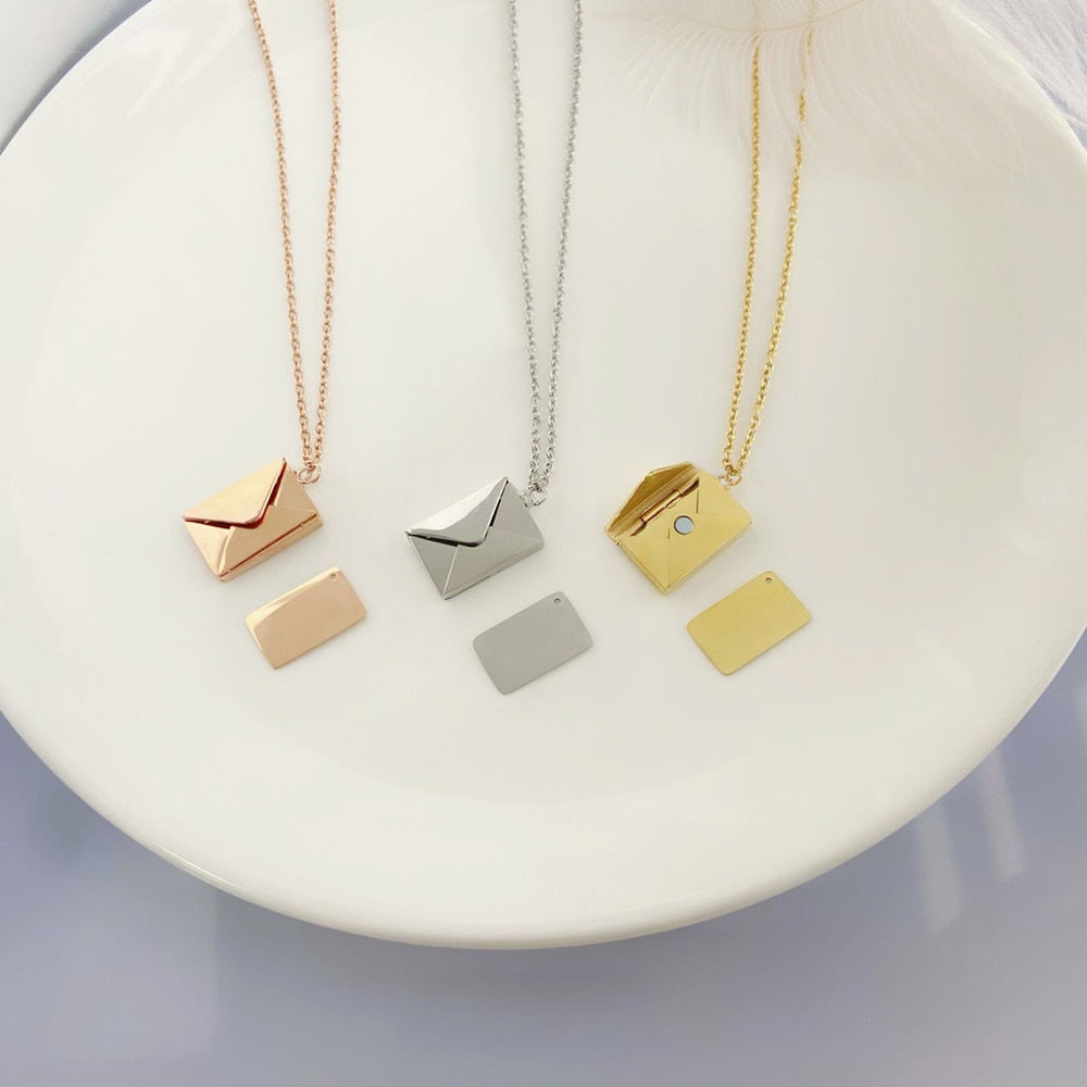 ENVELOPE LETTER NECKLACE