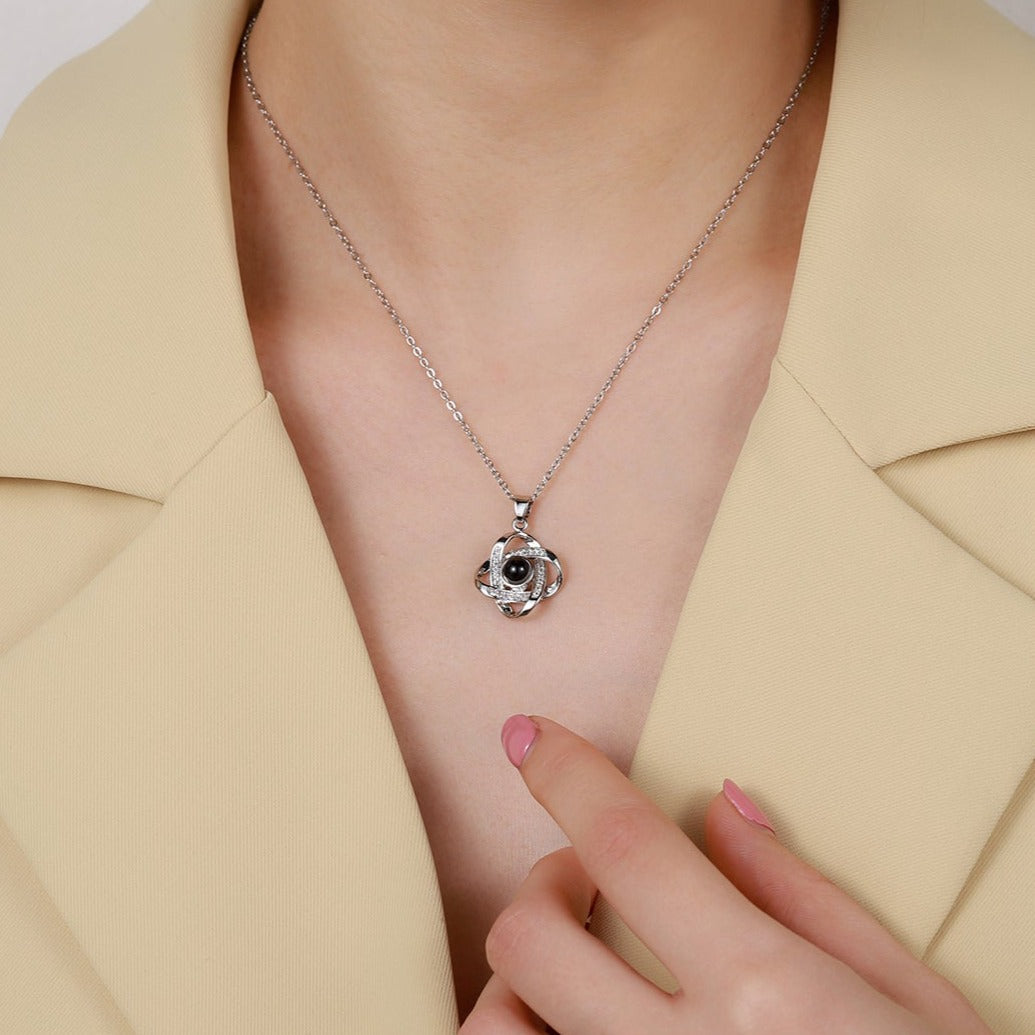 Personalized Photo Projection Necklace