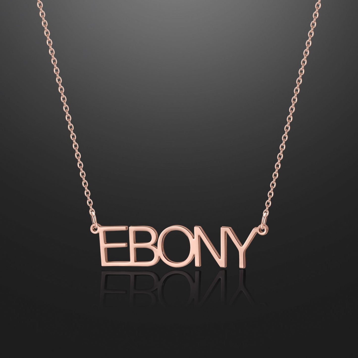 Arial Name Necklace