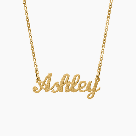 Diamond Cut Name Necklace
