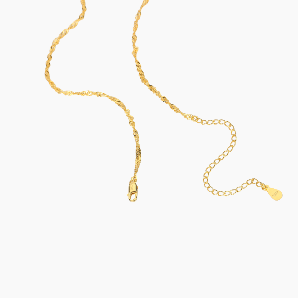 Singapore Chain Necklace - 2mm