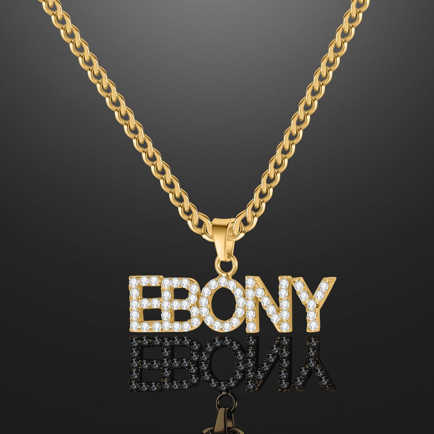 Iced Arial Name Chain