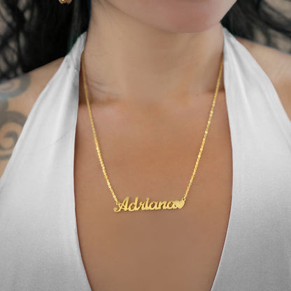 Name Heart Necklace