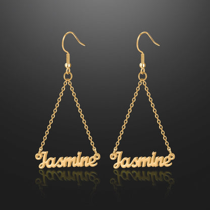 Name Dangle Earrings