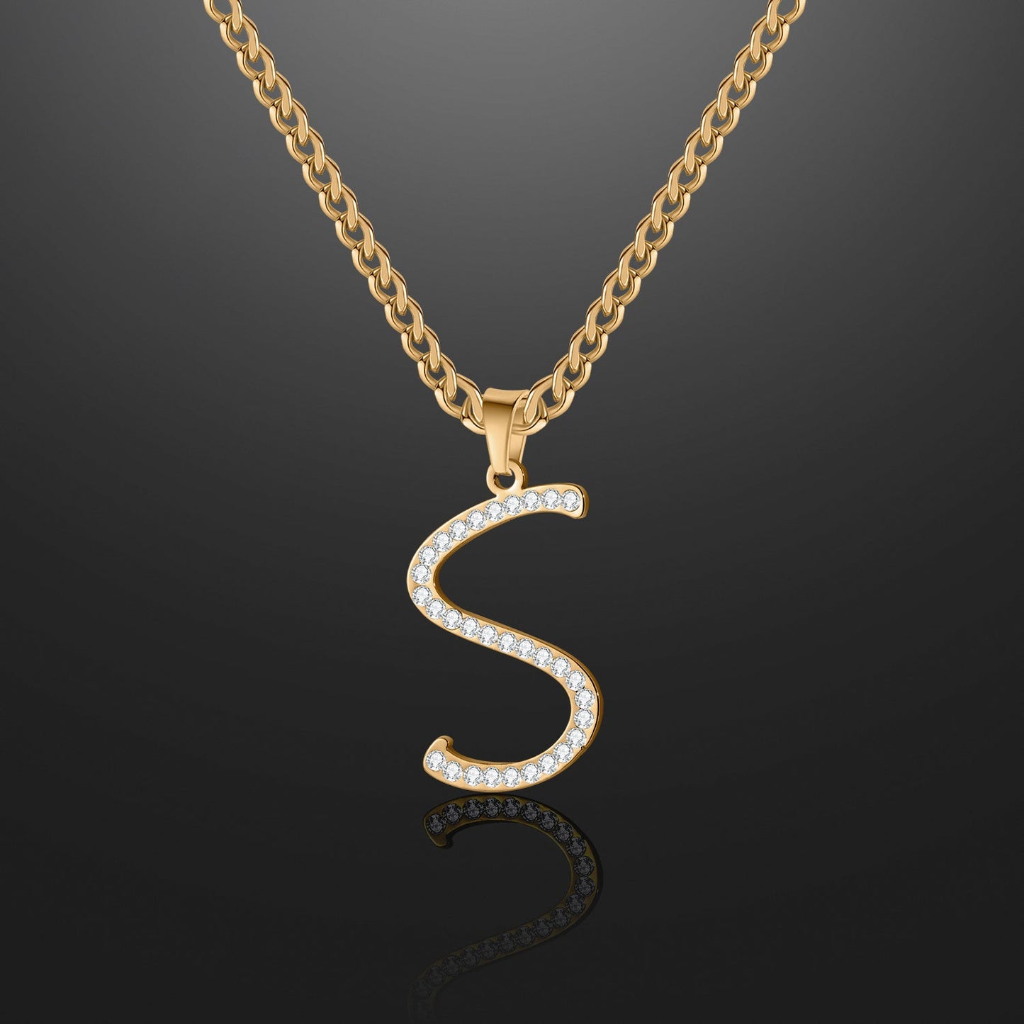 Iced Letter Necklace