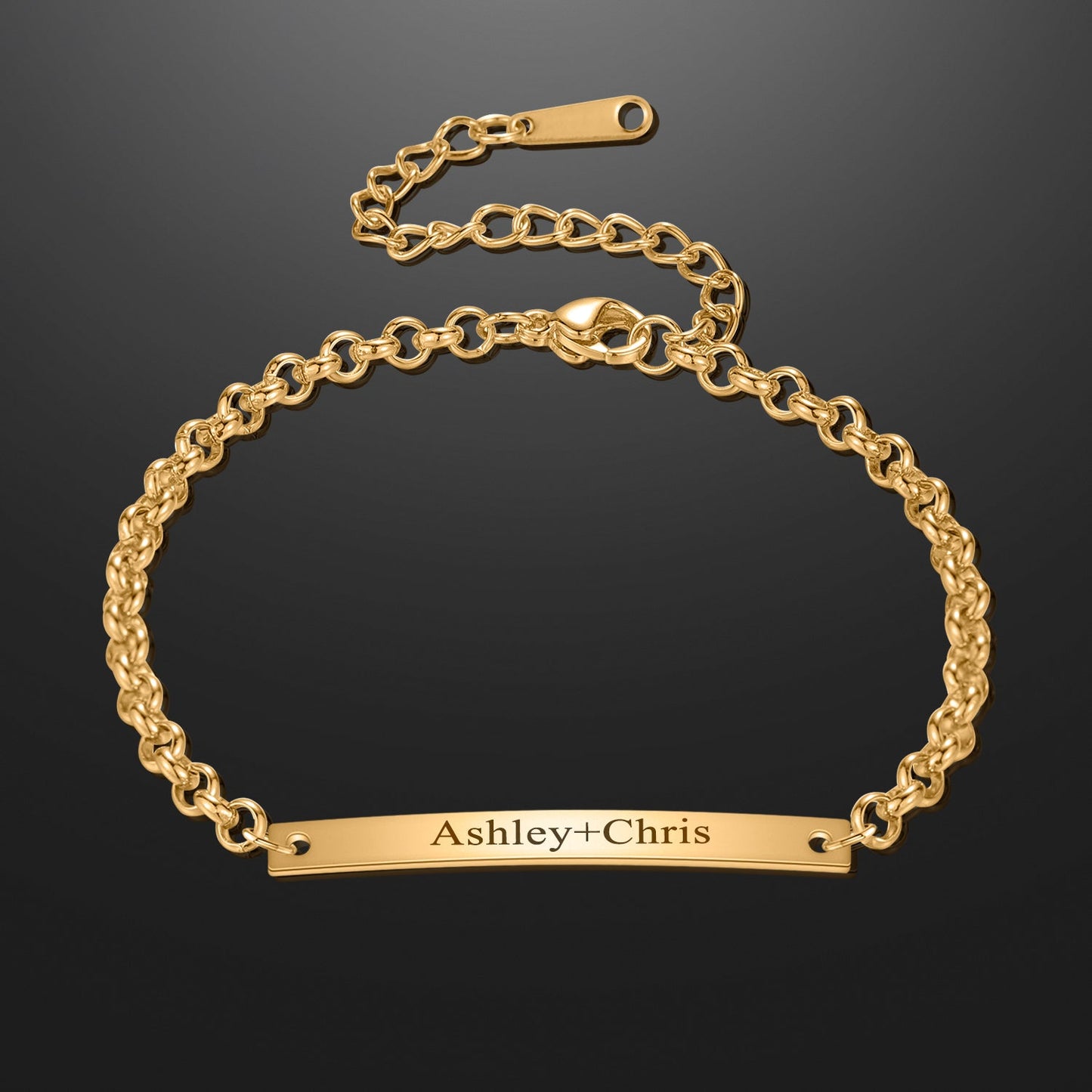 Engraved Bar Bracelet