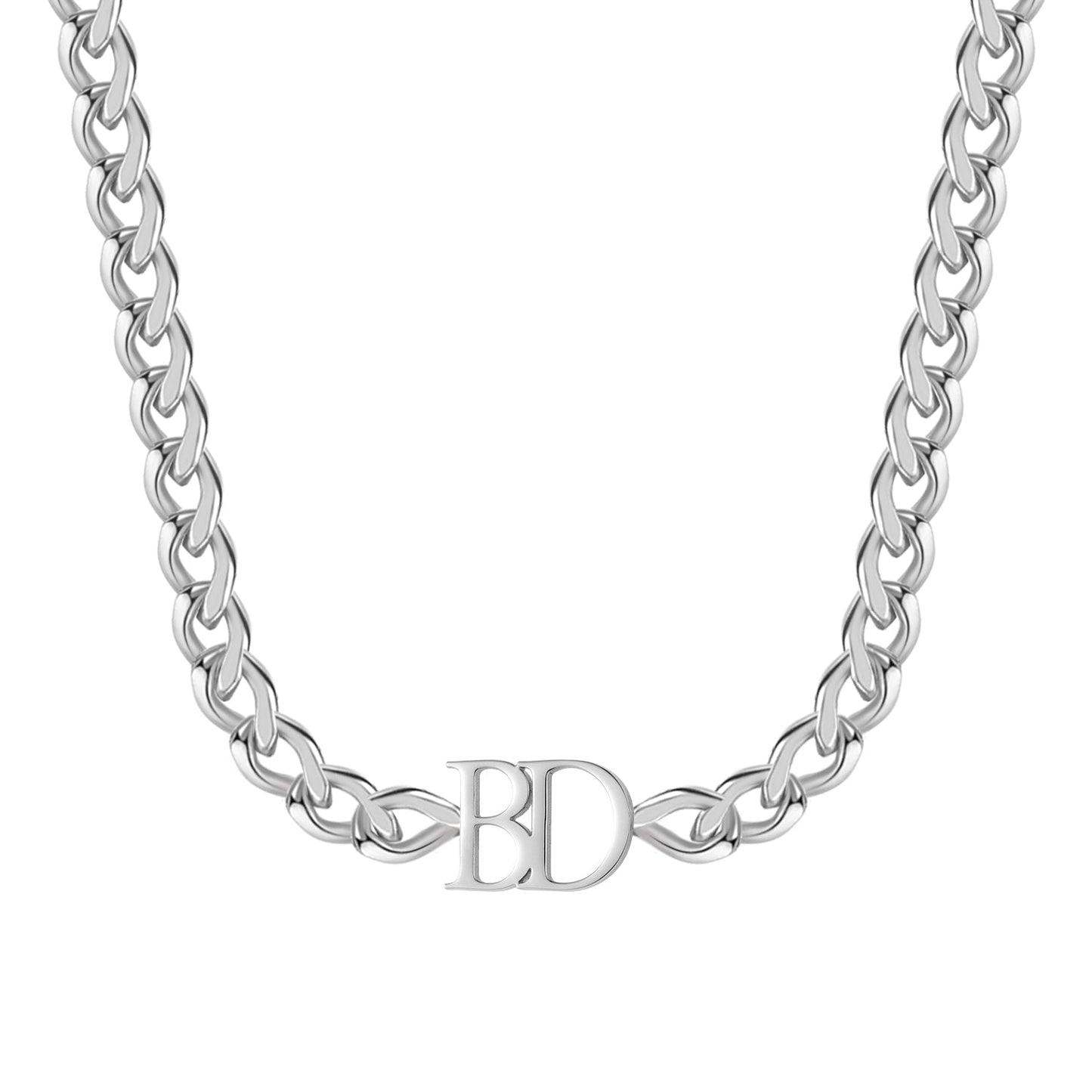 Double Initial XL Cuban Chain