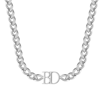 Double Initial XL Cuban Chain