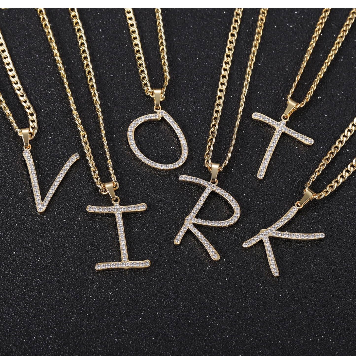 Iced Letter Necklace