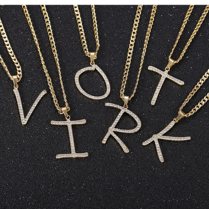 Iced Letter Necklace