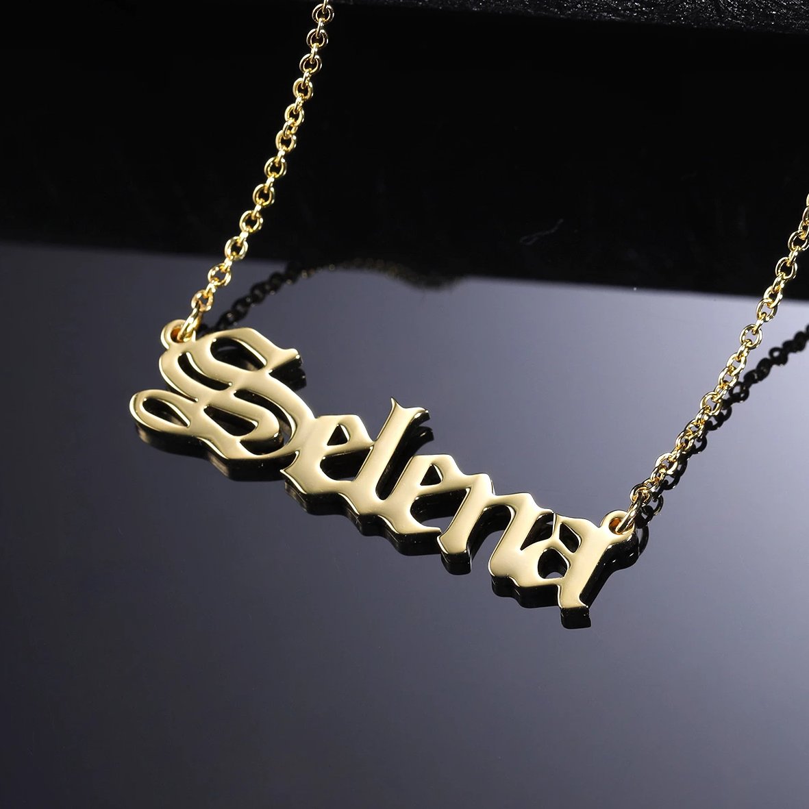 Gothic Name Necklace