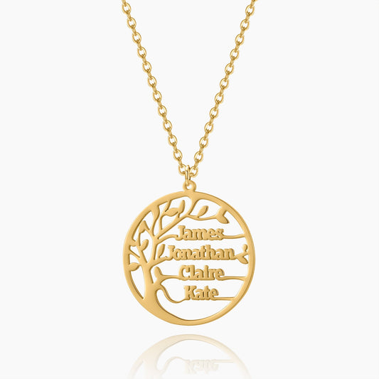 Family Tree Name Necklace