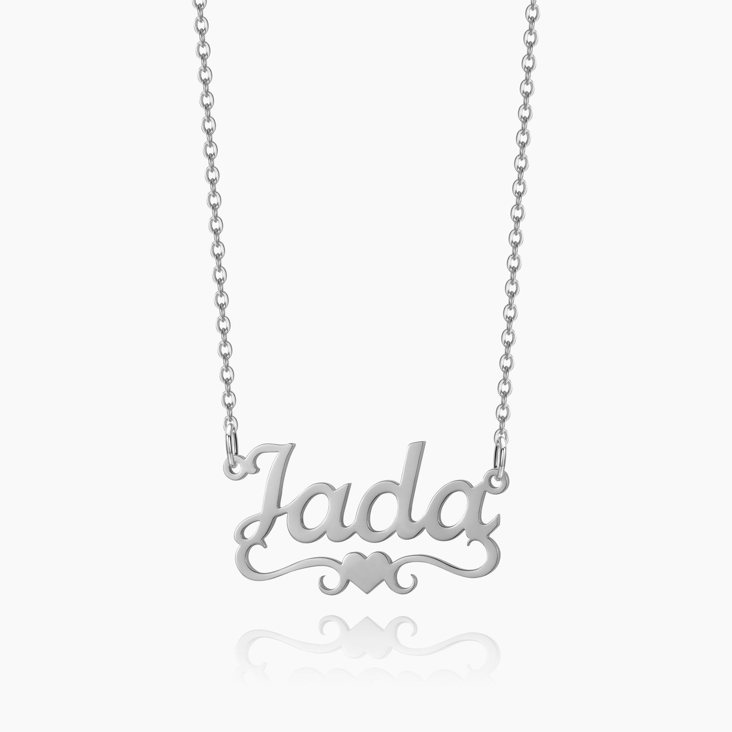 Title Heart Name Necklace