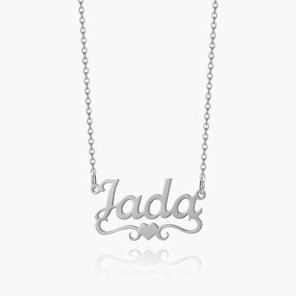 Title Heart Name Necklace