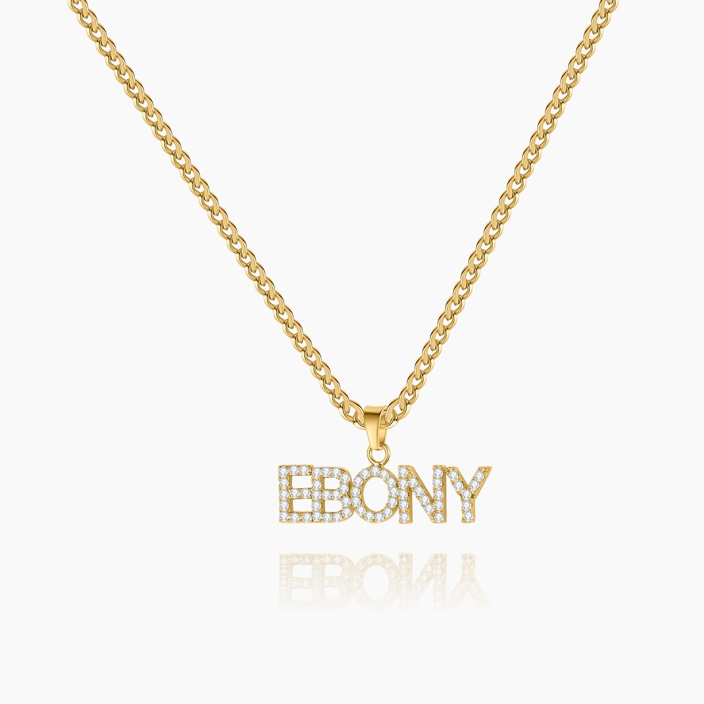 Iced Arial Name Chain