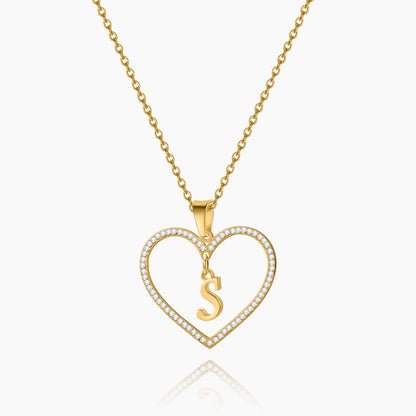 Heart Initial Necklace