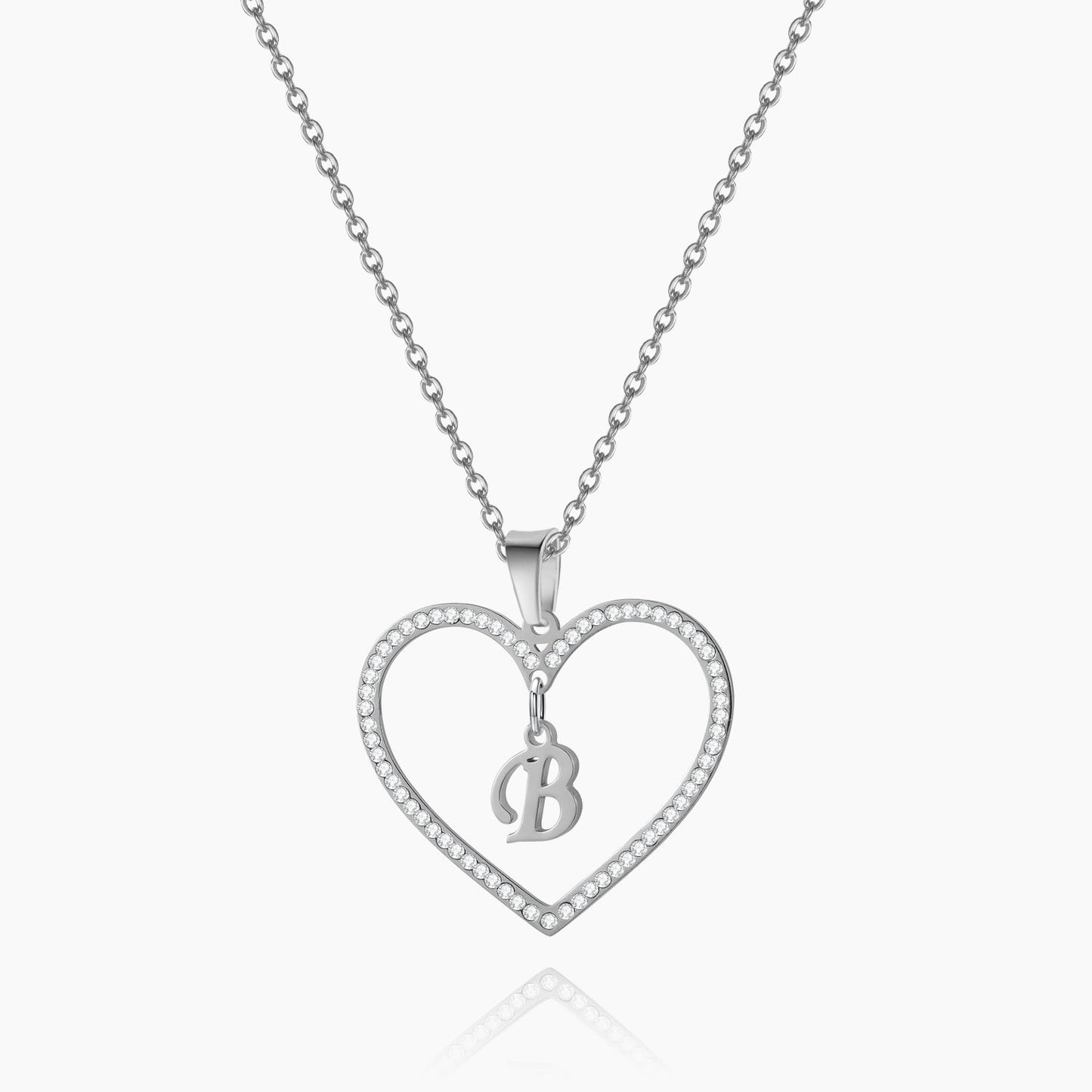 Heart Initial Necklace