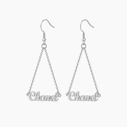 Name Dangle Earrings