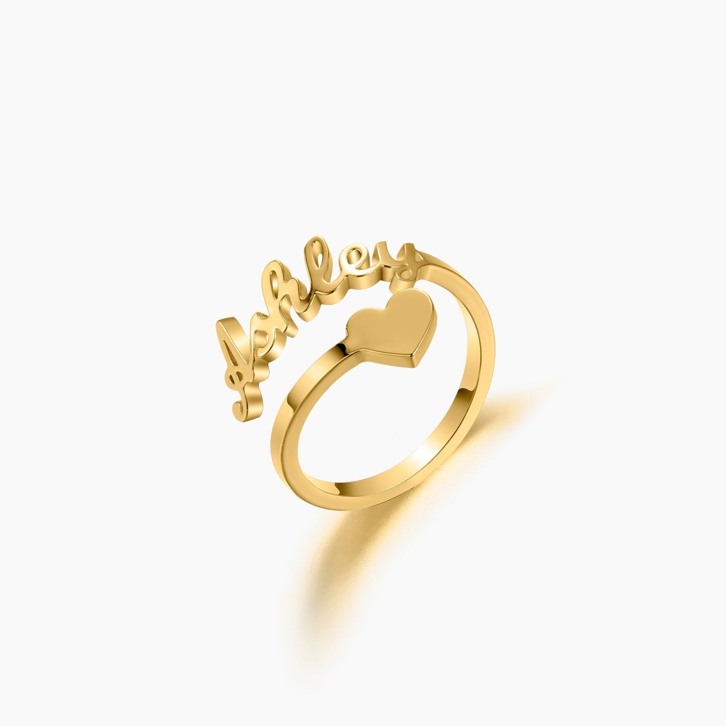 Heart Name Ring