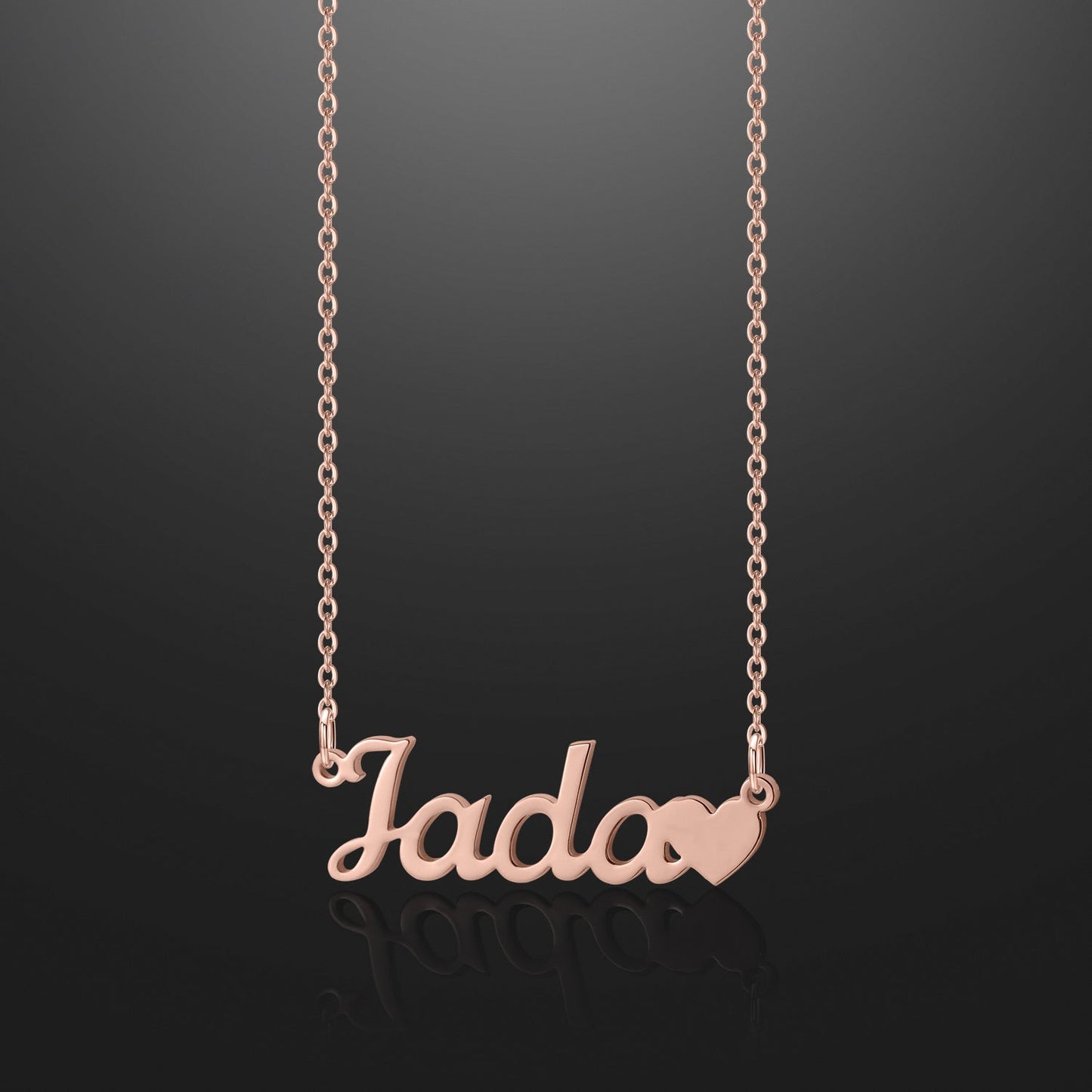 Kids Name Heart Necklace