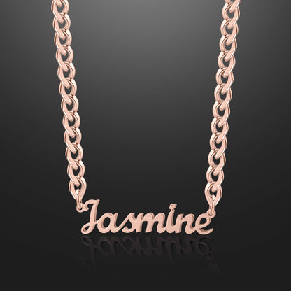 Kids Custom Name Necklace w/ Cuban Chain