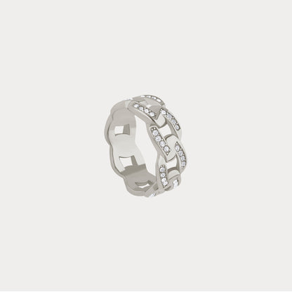 Iced Cuban Link Ring