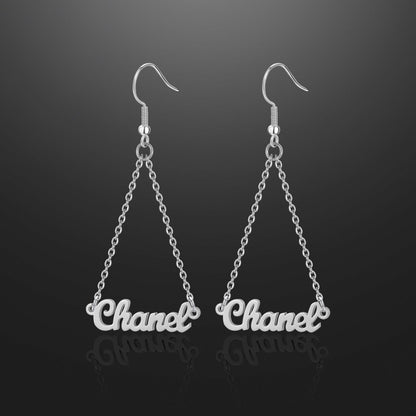 Name Dangle Earrings