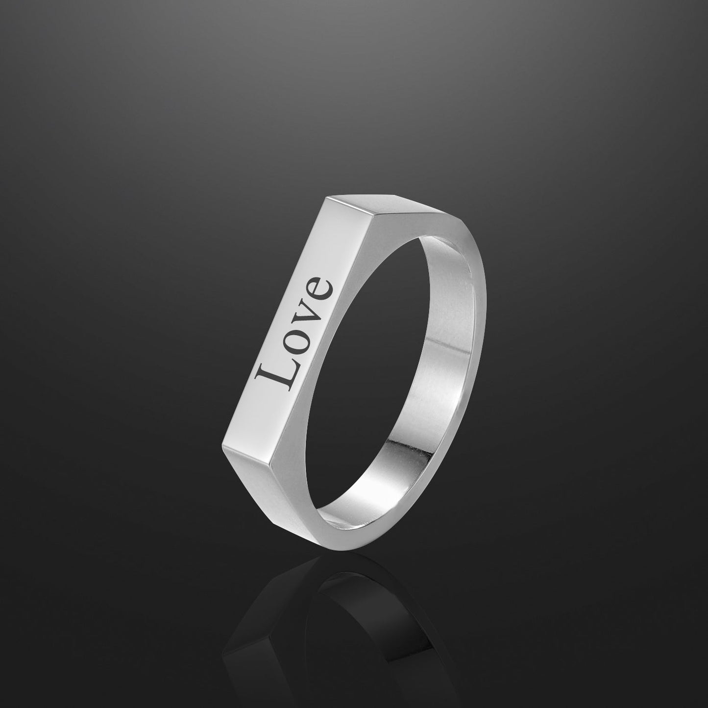 Engraved Name Ring