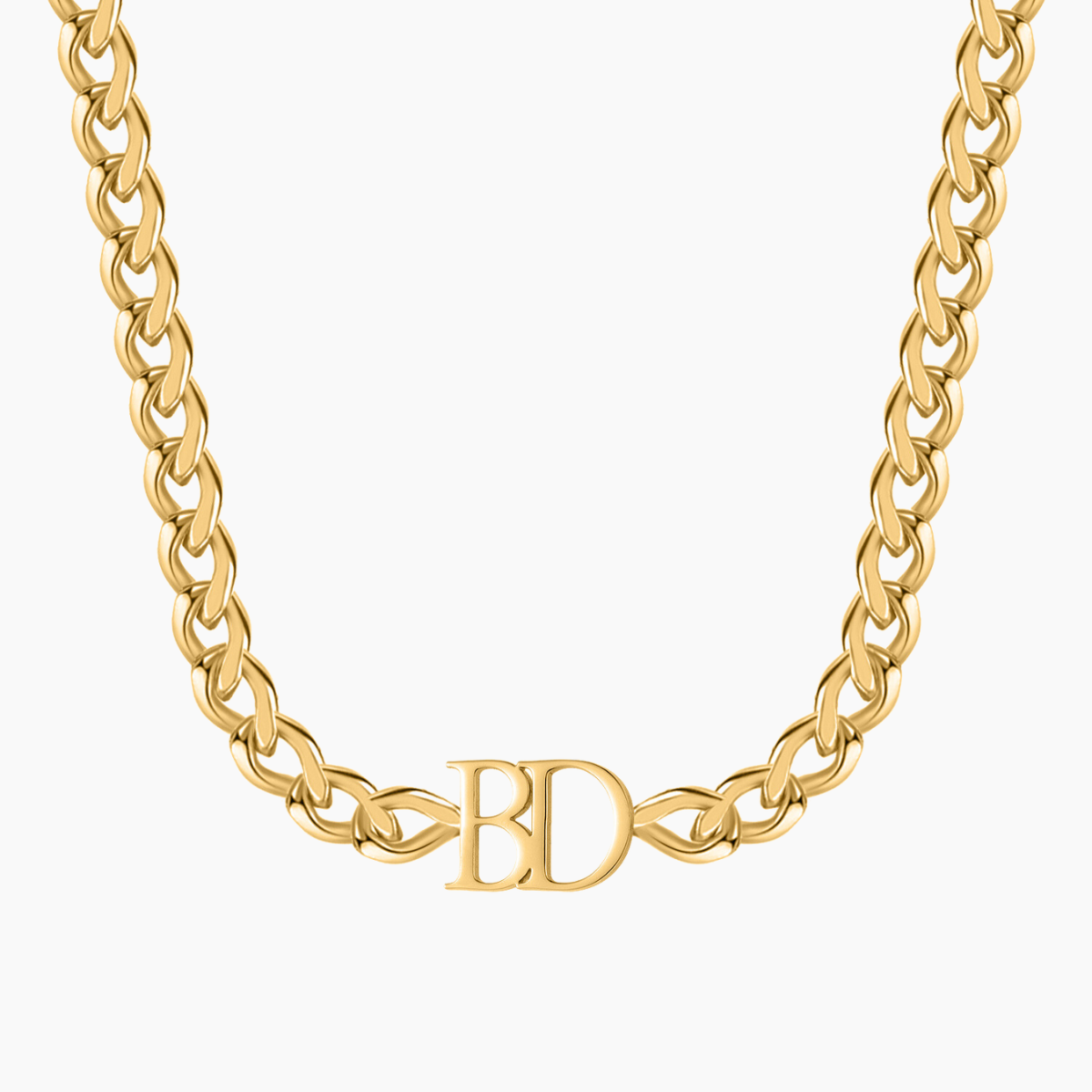 Double Initial XL Cuban Chain