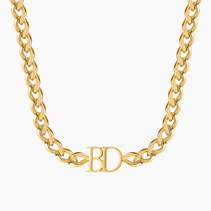 Double Initial XL Cuban Chain