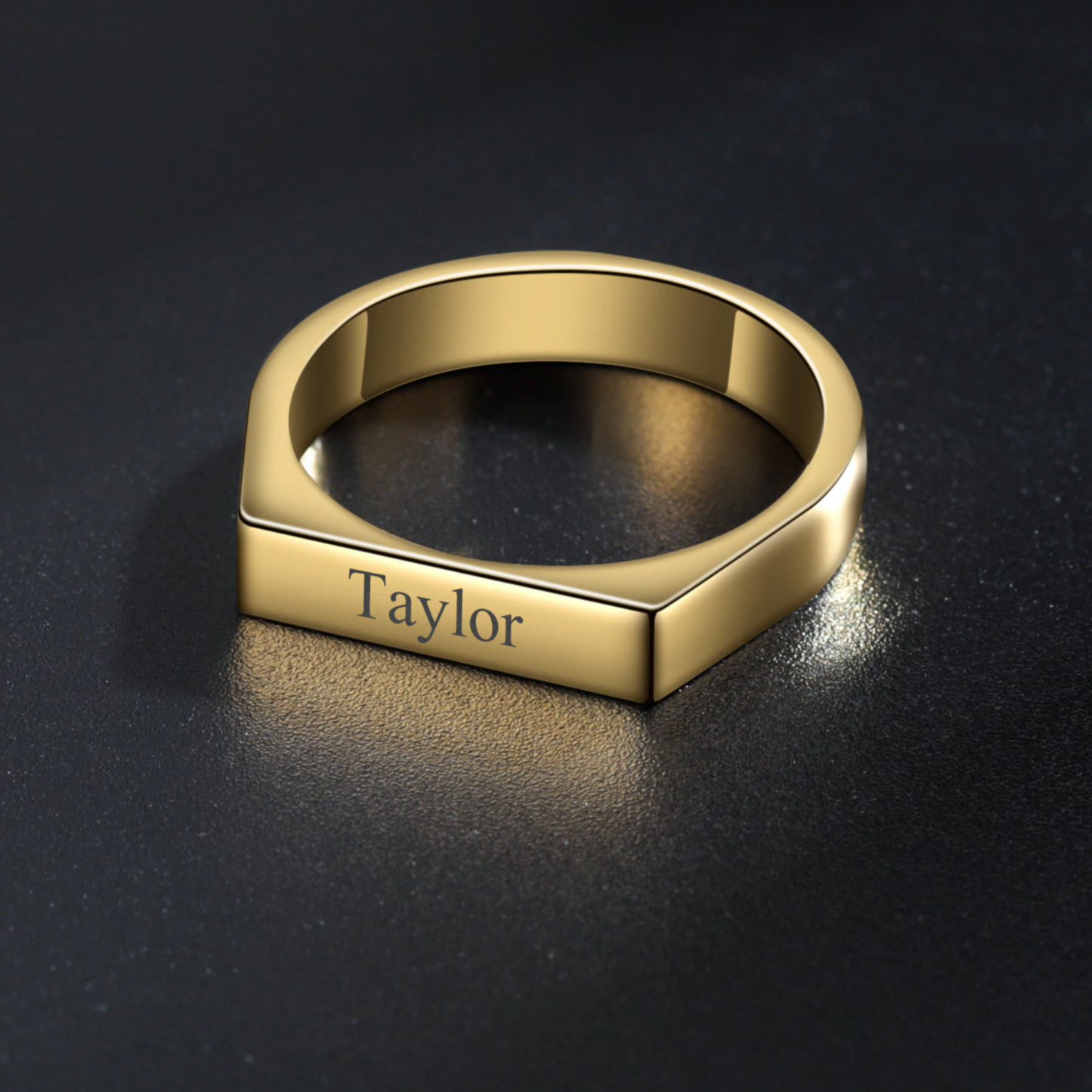 Engraved Name Ring