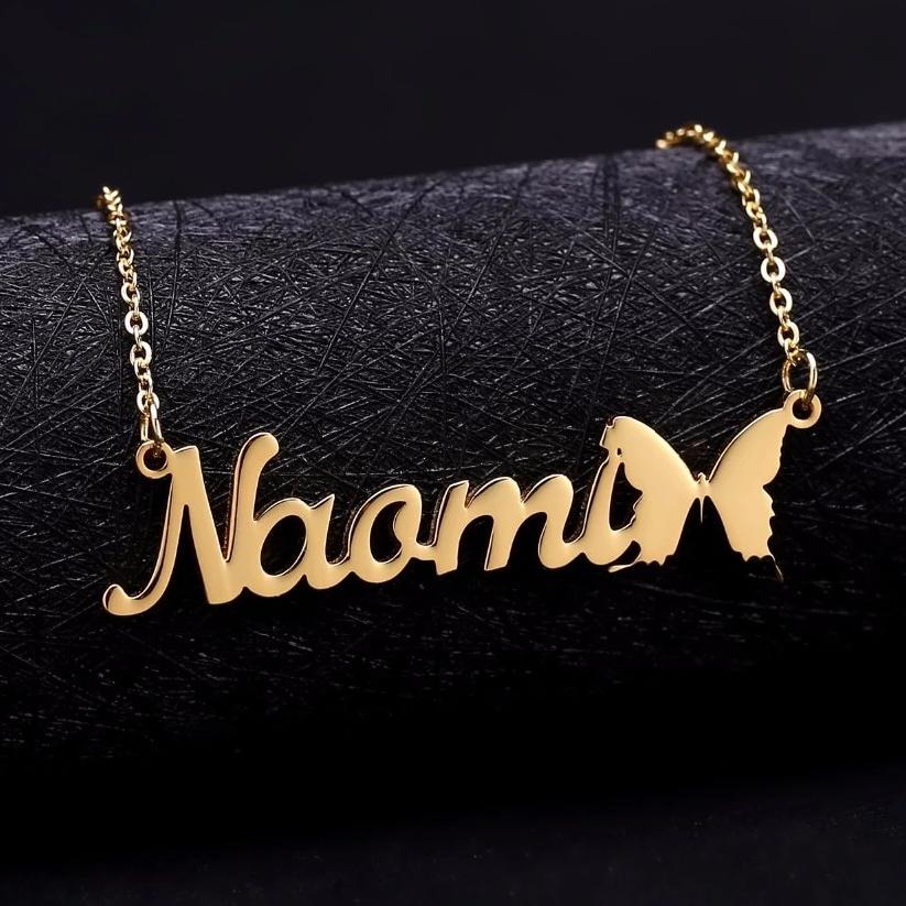 Butterfly Name Necklace